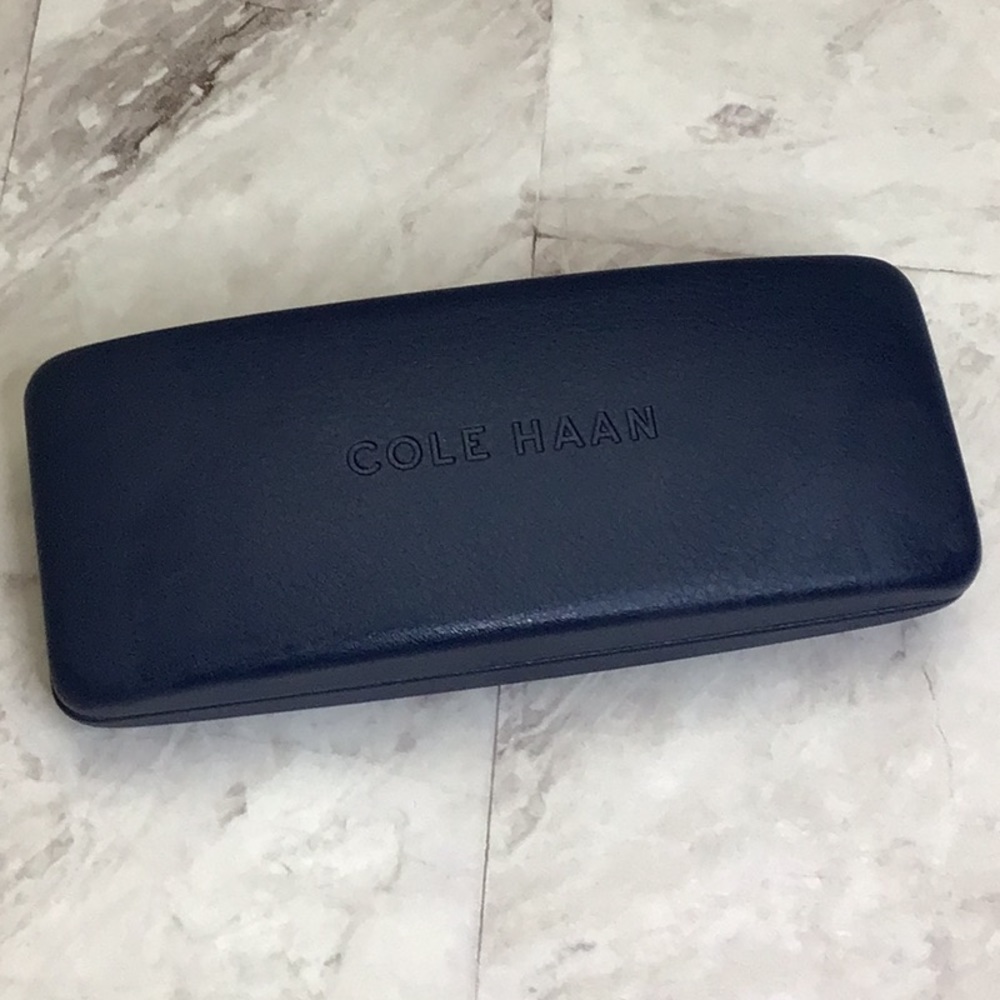 Cole Haan Navy Blue Glasses Case, Eyeglasses Case